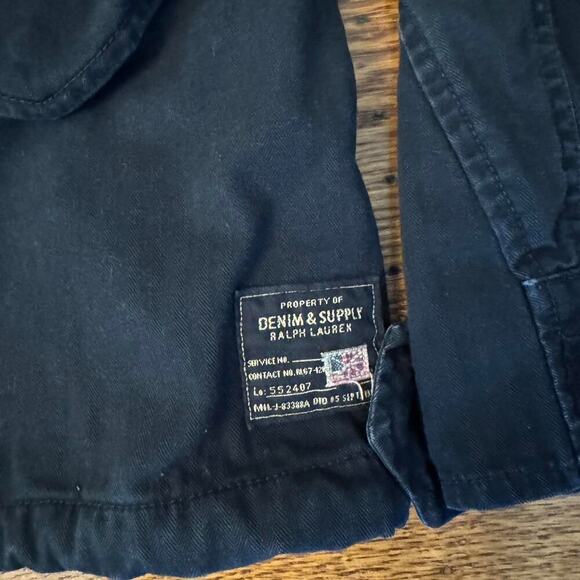 Vintage 90s ralph lauren Denim Supply Military Jacket - Picture 4 of 6